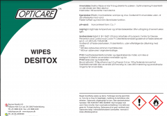 Desitox wipes 100 stk&#150; fødevaregodkendt 